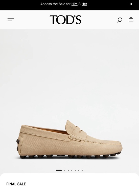 Tods Gommino Bubble Loafers in suede